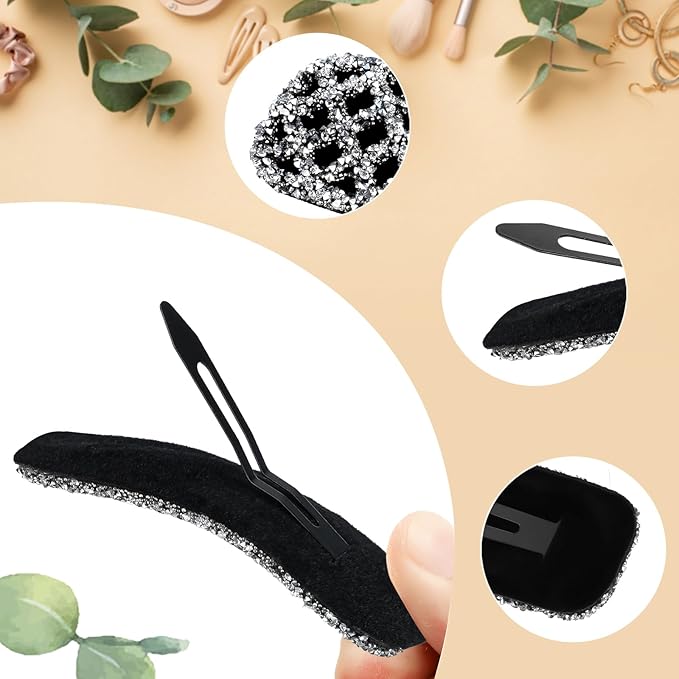 Kanprincess Sparkly Barrettes 2-Pack, Rhinestone Hair Clips for Women