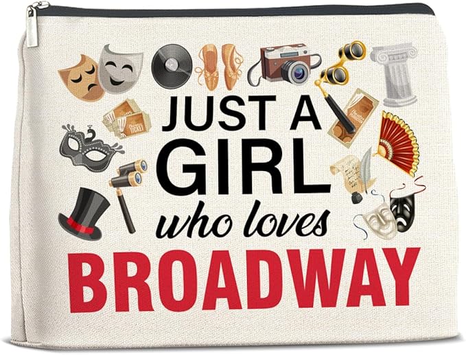 UPNEGE Broadway Gifts Theater Makeup Bag for Teens Women Performer