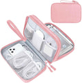 FYY Electronic Organizer, Travel Tech Pouch Bag, Large, Pink