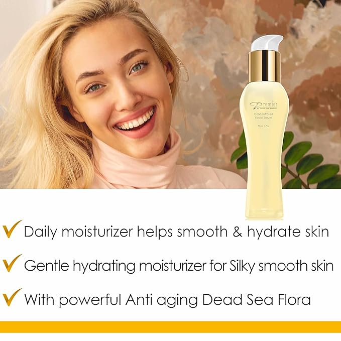 Premier Dead Sea Vitamin C Serum for Face, Brightening 1.7 Fl Oz