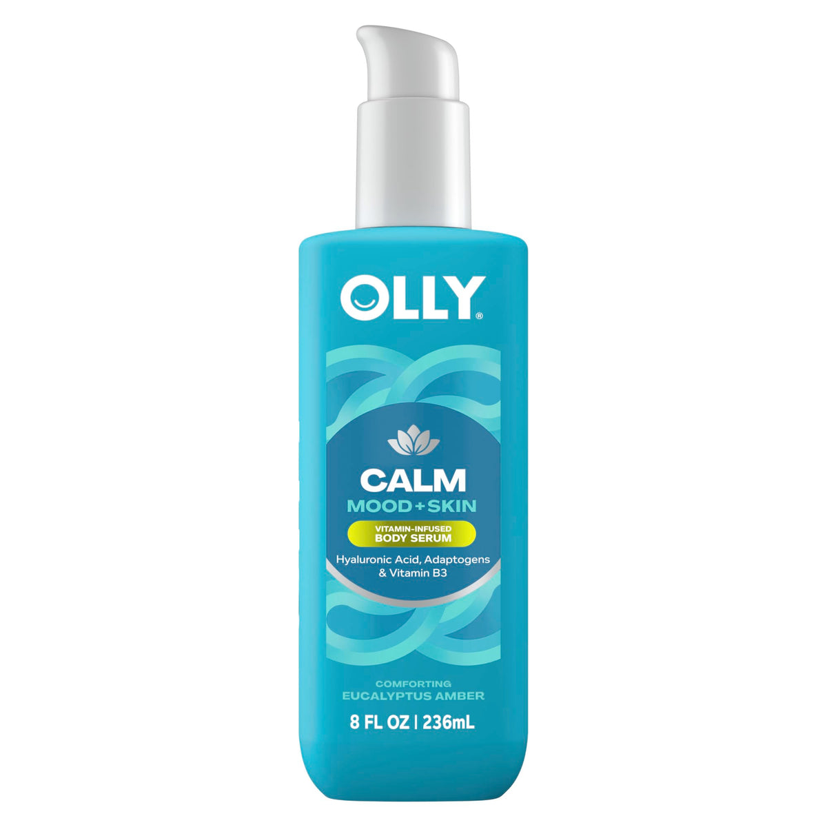 OLLY Calm Body Lotion-Serum Nourishing Cleanser Eucalyptus Amber Scent 8oz