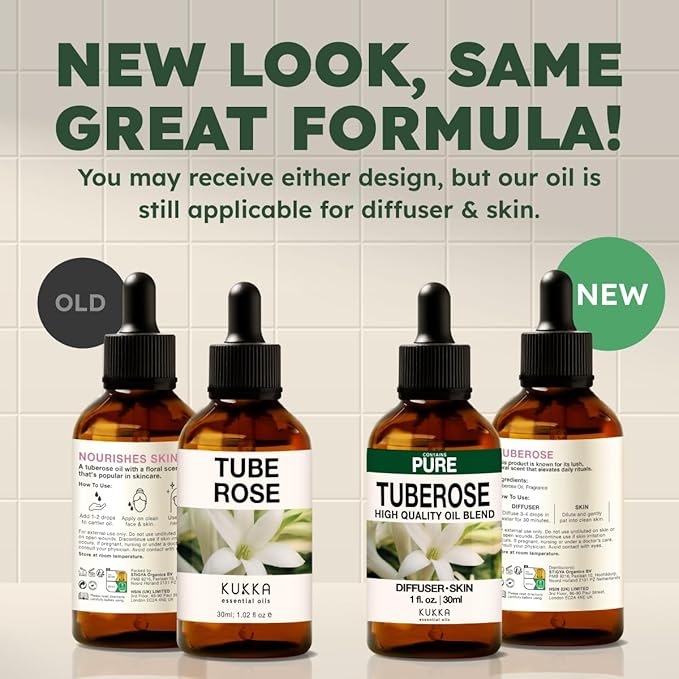 100% Pure Tuberose Oil - 1 Fl Oz Tuberose Essential Oil for Hair, Skin, Diffuser, Aromatherapy & DIY Soap Making Scent