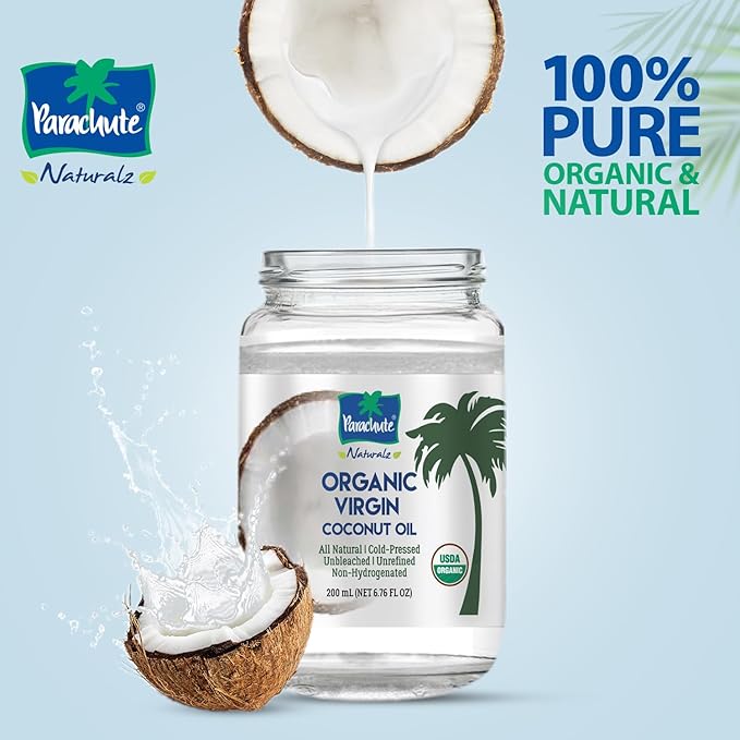 ナチュレ 100% natural coconut oil Parachute Naturalz Organic Virgin Coconut Oil | Cooking Oil, Hair