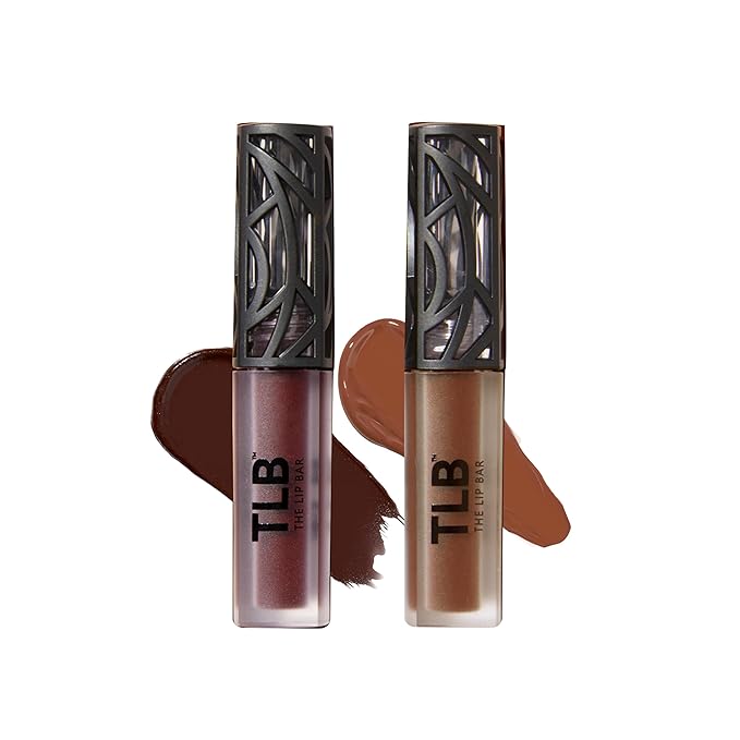 The Lip Bar - Nonstop Liquid Matte Lipstick Mini 2-Pack, Naturalista (Soft Brown) + Low Key - High Pigment - One Swipe - Long Lasting - Jojoba Oil & Vitamin E - Vegan -.24 fl oz each