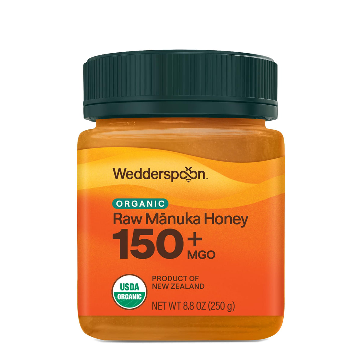 Wedderspoon Organic Raw Manuka Honey 150+ MGO, 8.8 Oz