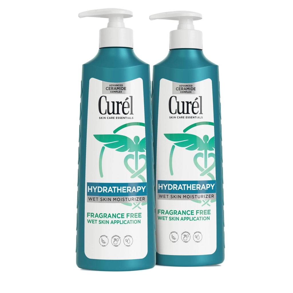 Curel Itch Defense In-Shower Body Lotion, Fragrance Free, 12 fl oz, 2 Pack