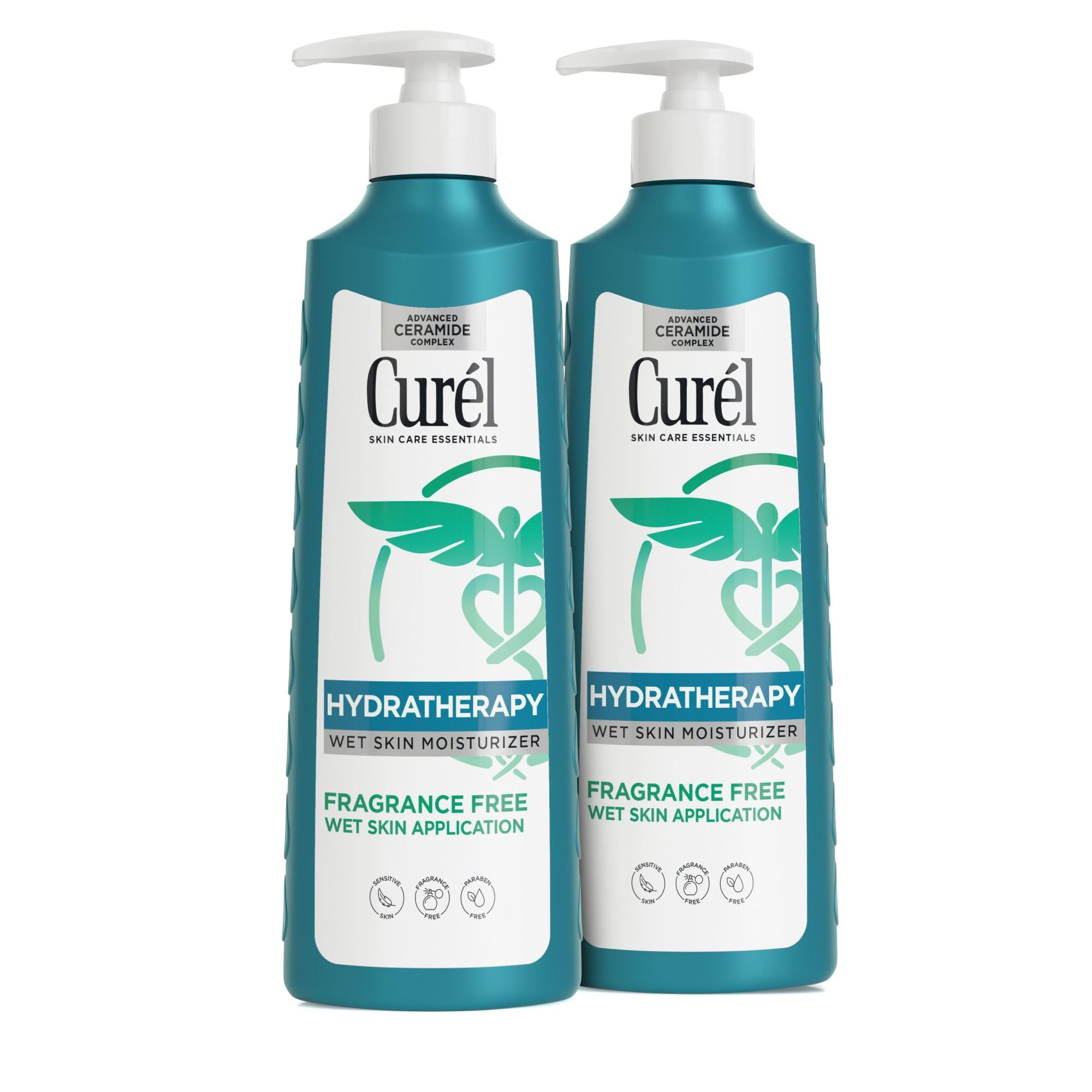 Curel Itch Defense In-Shower Body Lotion, Fragrance Free, 12 fl oz, 2 Pack