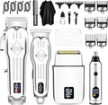SUNNOW Hair Clippers and Trimmer Set, Electric Razor with Adjustable Speed