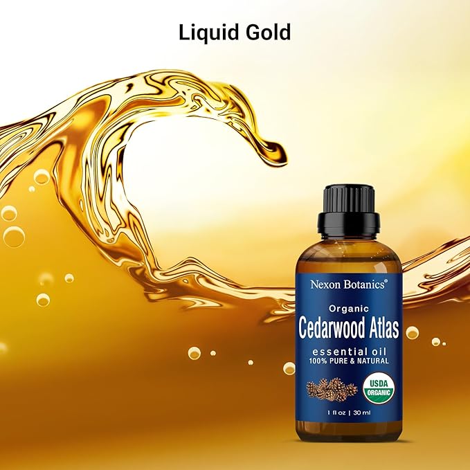 Organic Cedarwood Essential Oil 30 ml - 100% Pure & Natural - Hexane Free