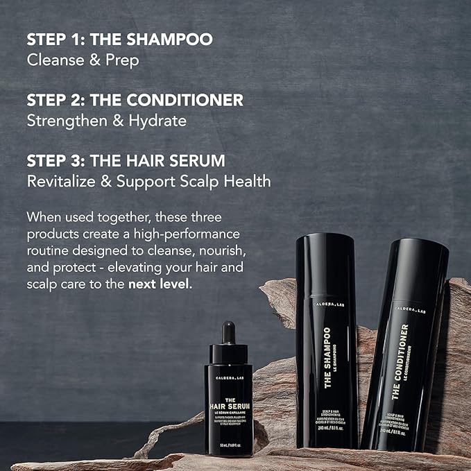 Caldera + Lab The Hair Care System | Men's 3 Piece Hair Routine