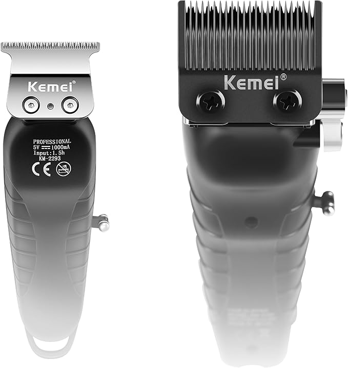 KEMEI Hair Clippers for Men and Trimmers Set Cordless Zero Gap Hair Trimmer