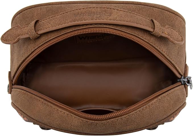 Montana West Wrangler Makeup Bag Travel Cosmetic Bag Small Western Make Up Pouch Portable Toiletry Bag for Women Organizer for Toiletries Accessories, Travel Essentials,Aztec,WG-MB-2203-190-CF