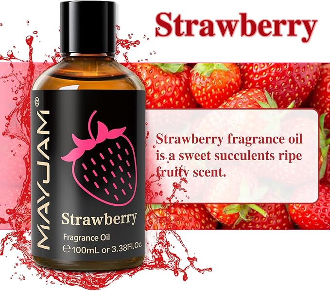 MAYJAM Strawberry Fragrance Oil for Diffusers, 3.38FL.OZ