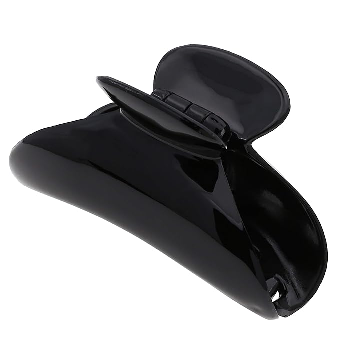 Camila Paris MP2 French Hair Clips for Women, 2.75" Medium Claw Clips for Thick Hair, Black Claw Clip, Strong Hold No Slip Accessories Clip for Women, Made in France