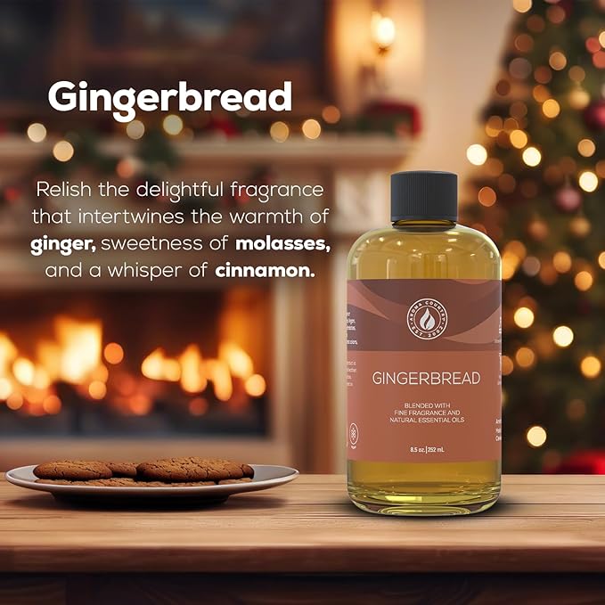 Aroma Country Gingerbread Luxury Diffuser Oil Refill (8.5 Fl Oz)