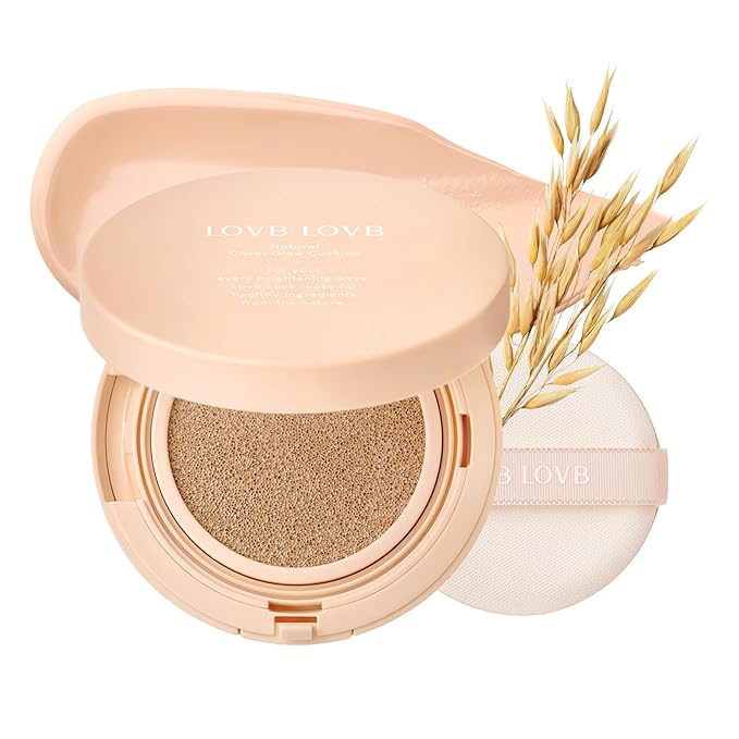 LOVB LOVB Natural Cover Glow Cushion Foundation 21P Porcelain Ivory