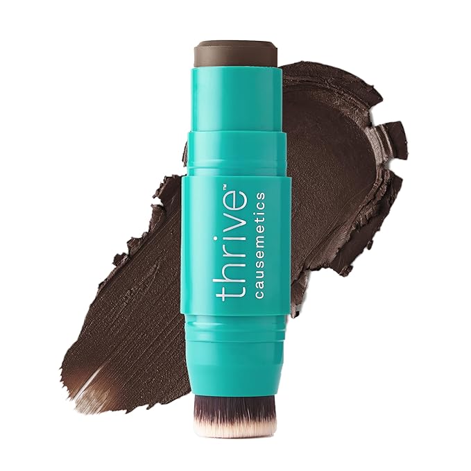 Thrive Causemetics Cream Bronzer Triple Threat Color Stick, Deep Golden