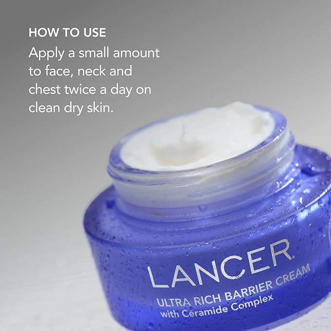 Lancer Skincare | Ultra Rich Barrier Cream | Ceramide Moisturizer | 1.7oz