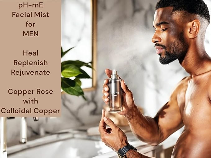 pH-mE Hydrating Cleaning Face Mist, Copper Rose, Pure, Natural, Organic Ingredients Helps your Skin Reduce Wrinkles, Fine Lines, Inflammation, Acne, for Clear Beautiful Skin (2oz)