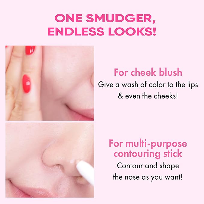 Amuse SEOUL Lip Smudger (01 BOKSOONGA) - Nude Peach, Lip Liner Pencil, Creamy Lip Contour, Smooth Velvet Texture, Matte Lipliner, Overlining Lips, Long-Lasting Wear, Vegan, Korean Beauty