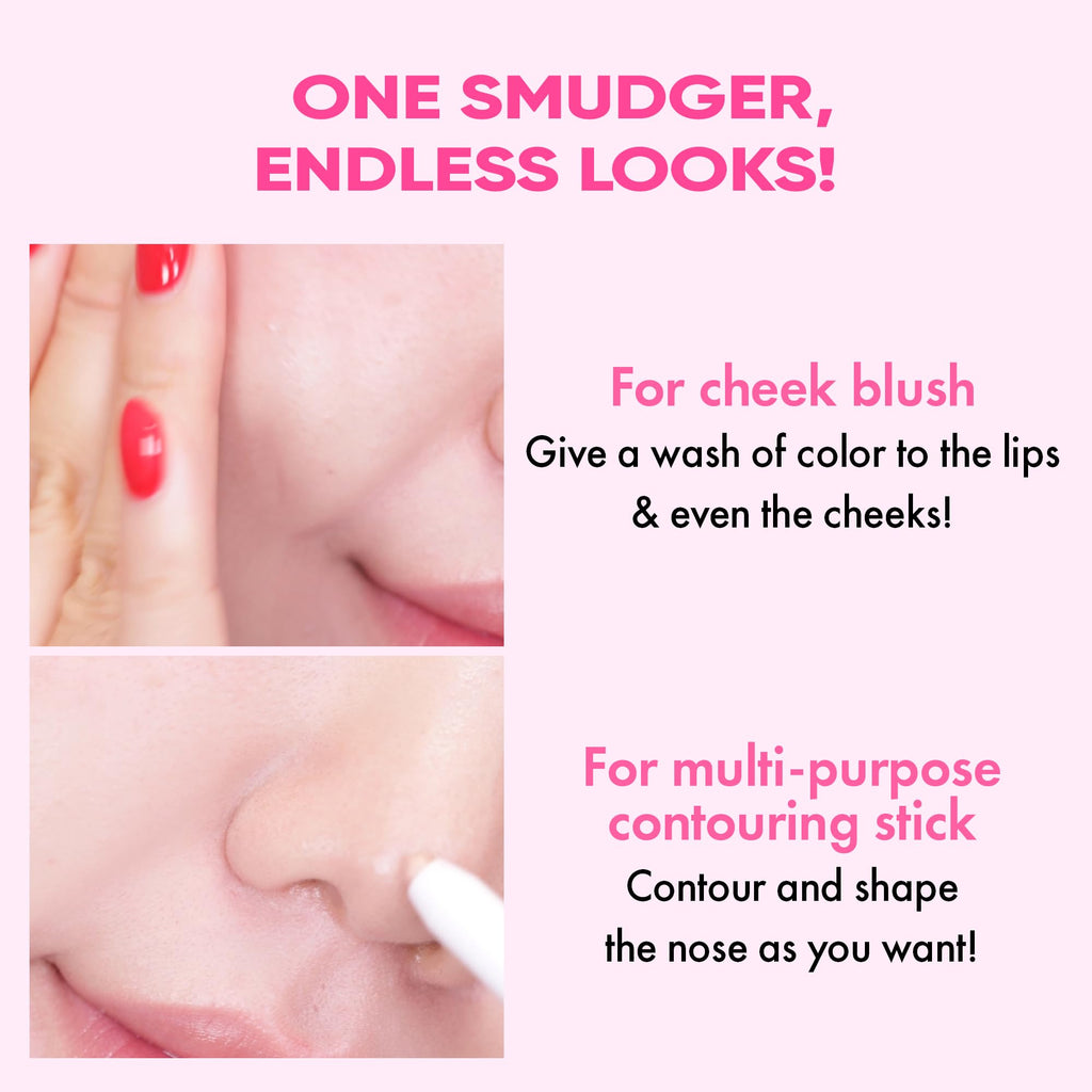Amuse SEOUL Lip Smudger (02 ROSE) - Nude Rose, Lip Liner Pencil, Creamy Lip Contour, Smooth Velvet Texture, Matte Lipliner, Overlining Lips, Long-Lasting Wear, Vegan, Korean Beauty