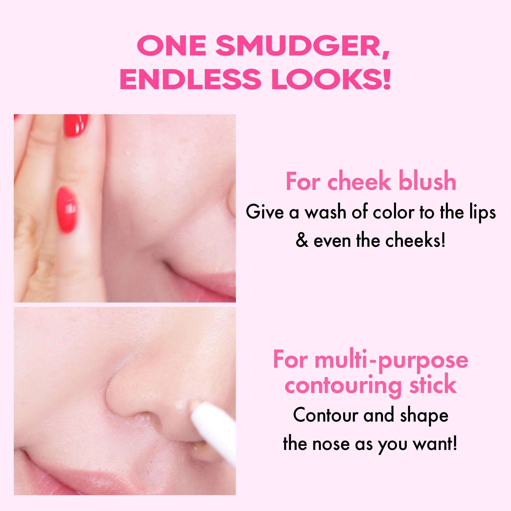 Amuse SEOUL Lip Smudger (02 ROSE) - Nude Rose, Lip Liner Pencil, Creamy Lip Contour, Smooth Velvet Texture, Matte Lipliner, Overlining Lips, Long-Lasting Wear, Vegan, Korean Beauty