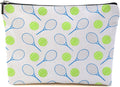 Blue Leaves Tennis Makeup Bag Inspirational Accessories Cosmetic Bag