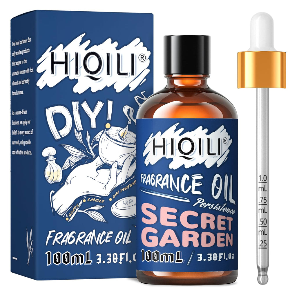 HIQILI Secret Garden Fragrance Oil for Diffuser, Candle & Soap