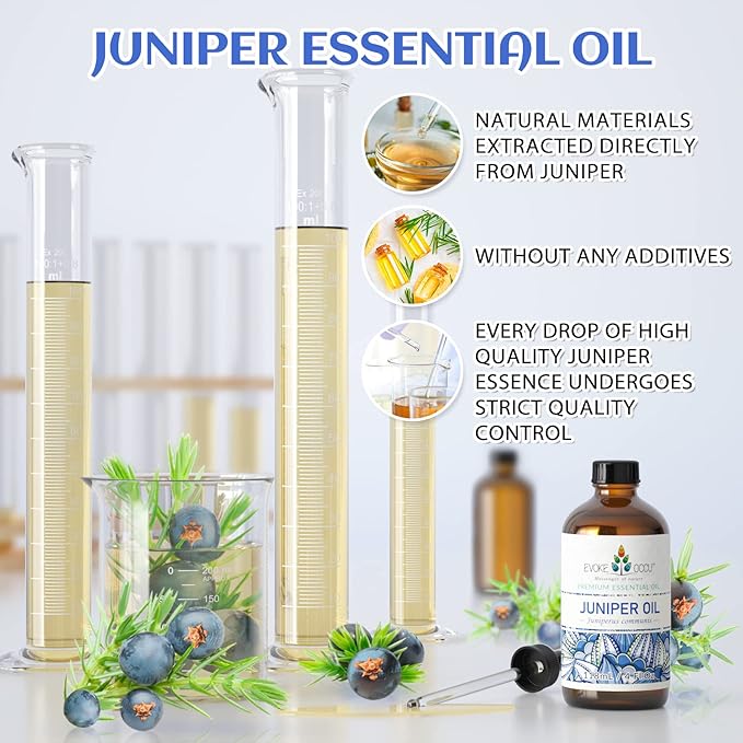 EVOKE OCCU Juniper Berry Essential Oil for Aromatherapy, Diffuser & Skin