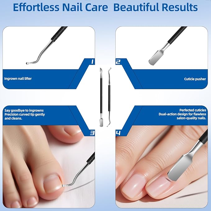 Zonku Toenail Clippers for Seniors Ingrown Thick Nails,Heavy Duty Super Sharp Podiatrist Wide Jaw Nail Clippers Set for Men Women,Large Nail Cutter Long Handle with Slanted Curved Blade,6PCS