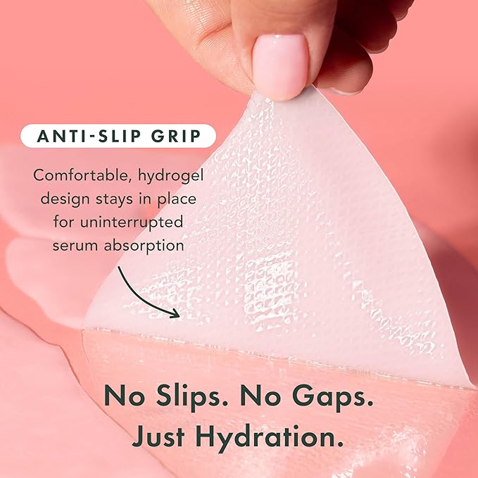 Rael Hydrogel Masks, Deep Hydration Skincare (Collagen PDRN, 4 Ct)