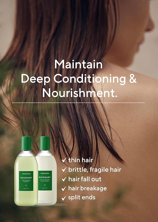 AROMATICA Rosemary Scalp Scaling Shampoo and Conditioner Set