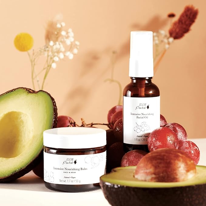 100% PURE Intensive Nourish Facial Oil Hydrating Face & Body Moisturizer