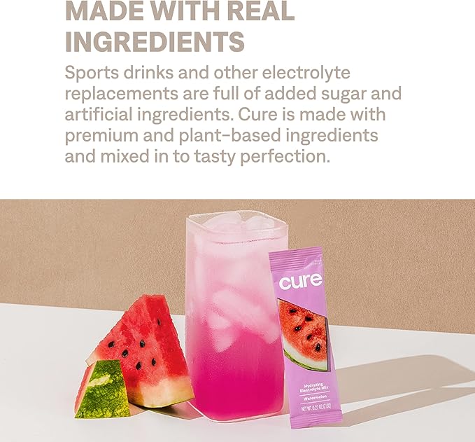 Cure Hydration - Electrolyte Drink Powder Watermelon 28 Servings