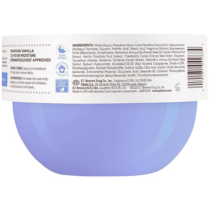 Palmer's Body Cream, Tahitian Vanilla Cocoa Butter Formula (8.8 Oz)