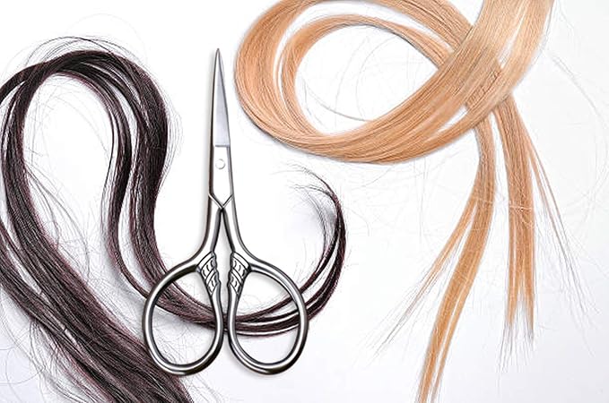 HITOPTY Small Precision Scissors, 3.5in Beauty Grooming Kit