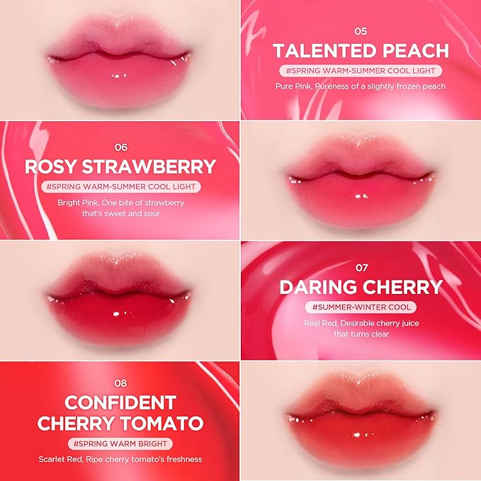 lilybyred Bloody Liar Coating Tint | Korean Glossy Lip Stain, Vivid & Juicy Color, Syrupy Shine, Moisturizing, Long-Lasting & Smudge-Proof, Non-Sticky, Lightweight, 0.14 oz. (06 Rosy Strawberry)