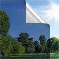 rabbitgoo Window Privacy Film One Way, 23.6" x 157.4", Blue Silver