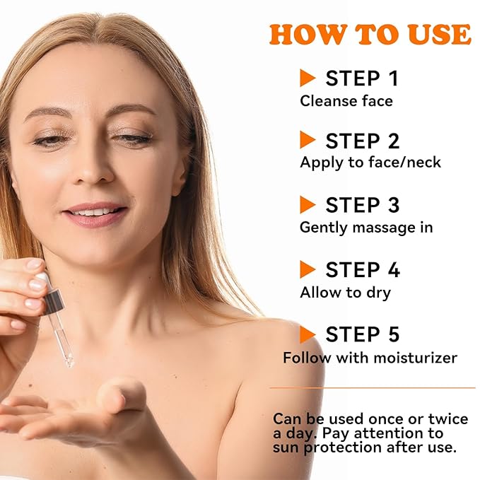 Hyaluronic Acid Serum with Collagen Vitamin E Oil for Skin Care, Hydrating, Brightening Serum for Face Anti Aging for All Skin Types Daily Use 1Fl oz