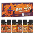 Soulorigin Halloween Fragrance Oils Set, Essential Oil for Diffuser, Diffuser Oil, Use for Soap Candle Making,Caramel Apples, Pumpkin Pie, Candy Corn, Halloween Cookies, Popcorn Balls, Snickers Bars