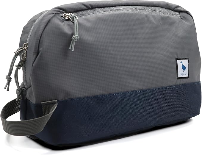 kalgoTeal Travel Toiletry Bag 8L, Large Packing Cube with Waterproof TPU Wet/Dry Compartment
