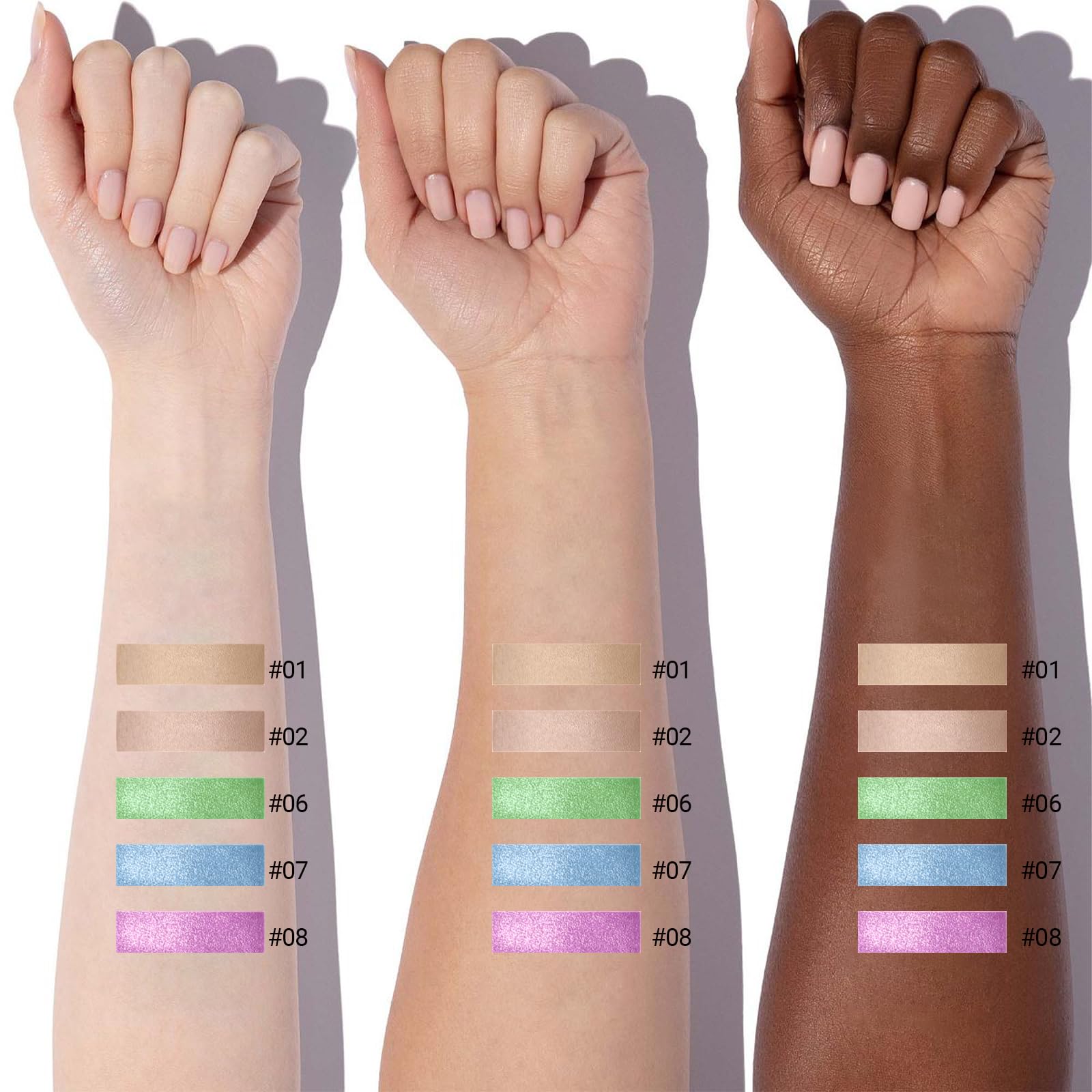 Erinde Single Beige Gray Matte Eyeshadow Palette, Natural Eye Shadow Makeup for Older Women, Neutral Nudes High Pigment Mini Monochrome Eyeshadow Sombra Para Ojos, Vegan & Cruelty-Free, C02 Dove Grey