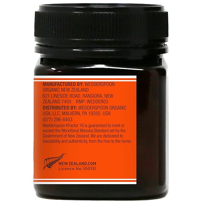 Wedderspoon Raw Mānuka Honey 150+ MGO, 8.8 Oz, Unpasteurized New Zealand Honey, Non-GMO, BPA-Free Jar, Superfood & Natural Wellness Support