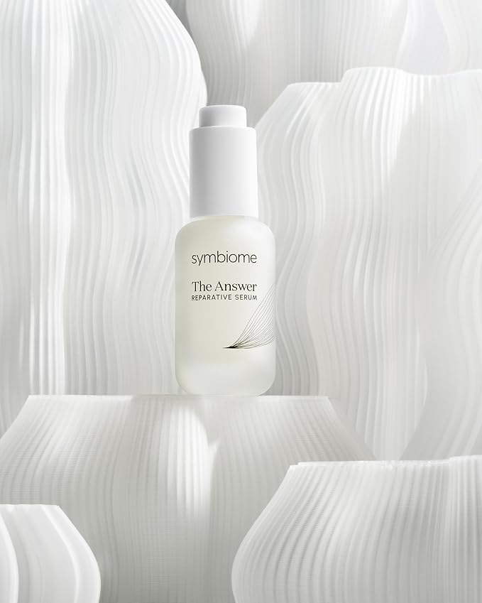 symbiome The Answer Reparative Face Serum, Collagen Supporting, Anti-Aging Face Serum with Stem Cell Conditioned Media and Natural Hyaluronic Acid, Transformative Facial Serum, 30 mL