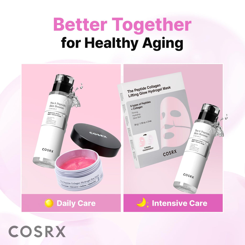 COSRX 6X Peptide Collagen Skin Booster Toner Serum for Dull Skin, 5.07 oz
