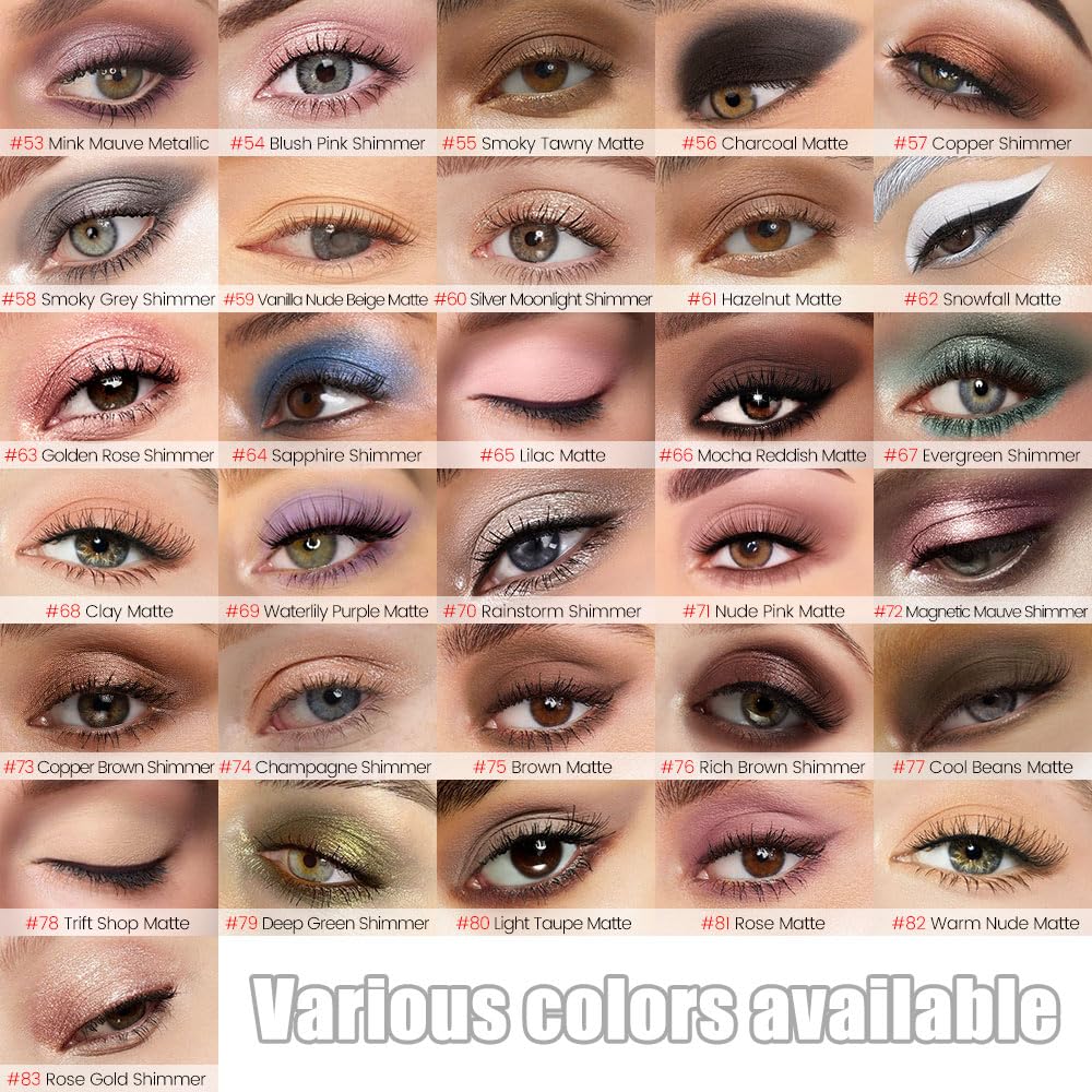 evpct Light Taupe Matte Cream Eye Shadow Sticks Brightener Pencils for Women, Taupe Silky Eyeshadow Applicator Stick Pen Waterproof, Blendable Crease-Proof Stick Eyeshadow Matte Eye Makeup 80