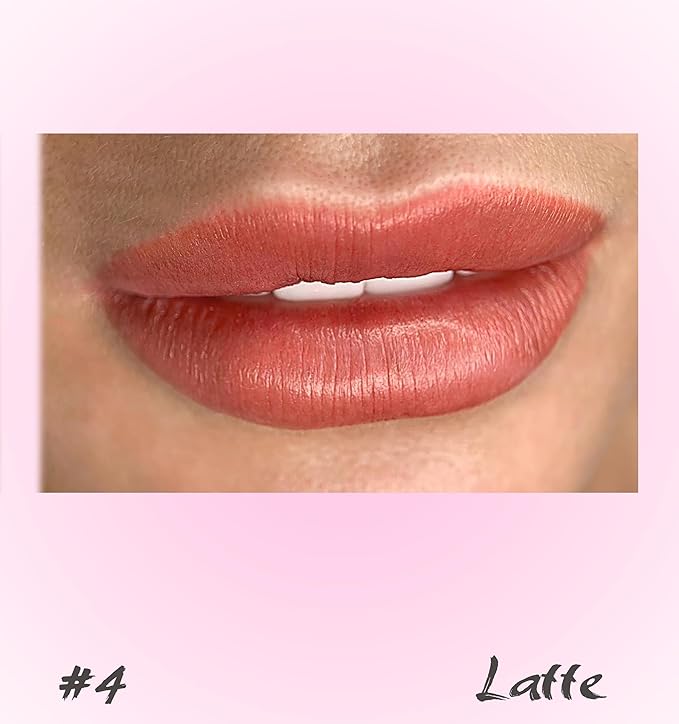 VIVA INK Lip Pigment – Latte – Permanent Lip Makeup – Microblading Ink for Durable and Colorful Lips – Long Lasting Color Lip Cosmetics (0.2 oz)
