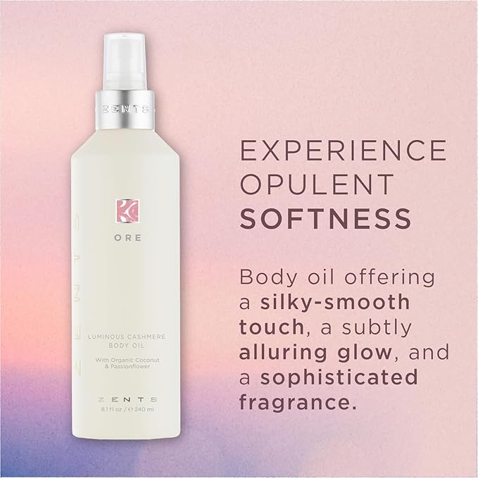 Zents Luminous Cashmere Body Oil (Ore Fragrance) 8 fl oz