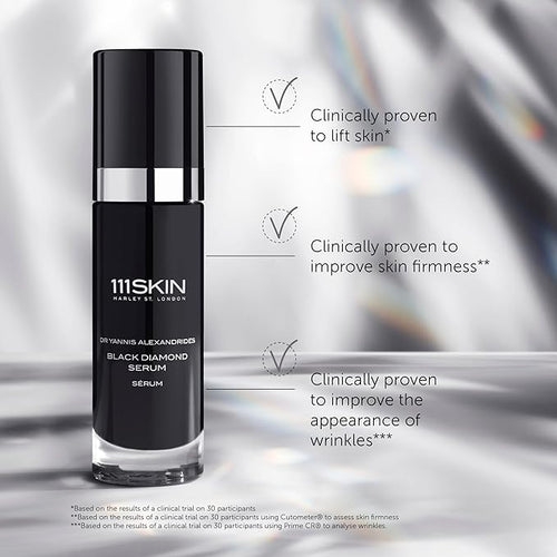111SKIN Women’s Black Diamond Serum, Lightweight Sculpting & Firming Face Serum with NAC Y2, Microalgae Extract & NovoRetin to Improve Texture, Tone & Elasticity, 1 fl oz