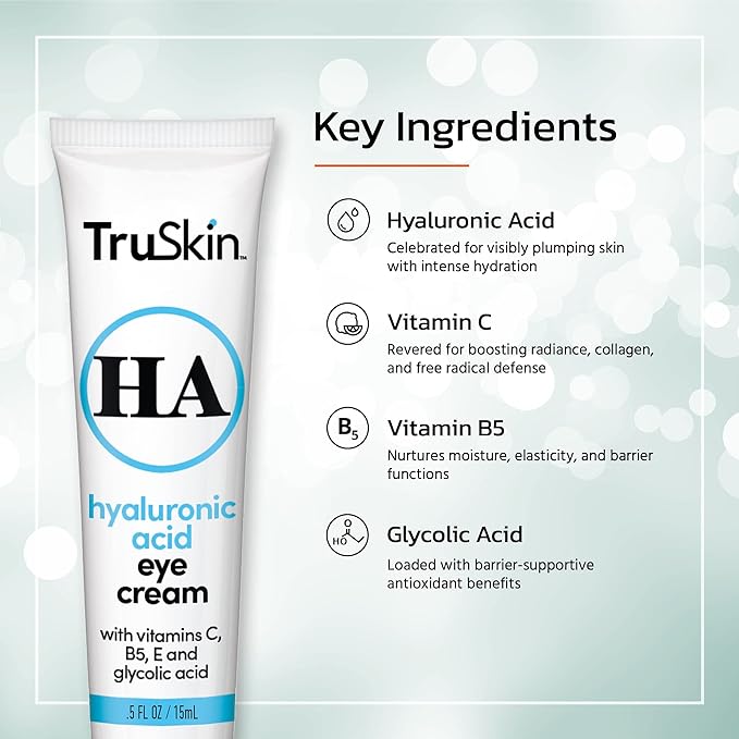 TruSkin Hydrating Eye Cream for Dark Circles & Puffiness, 0.5 fl oz